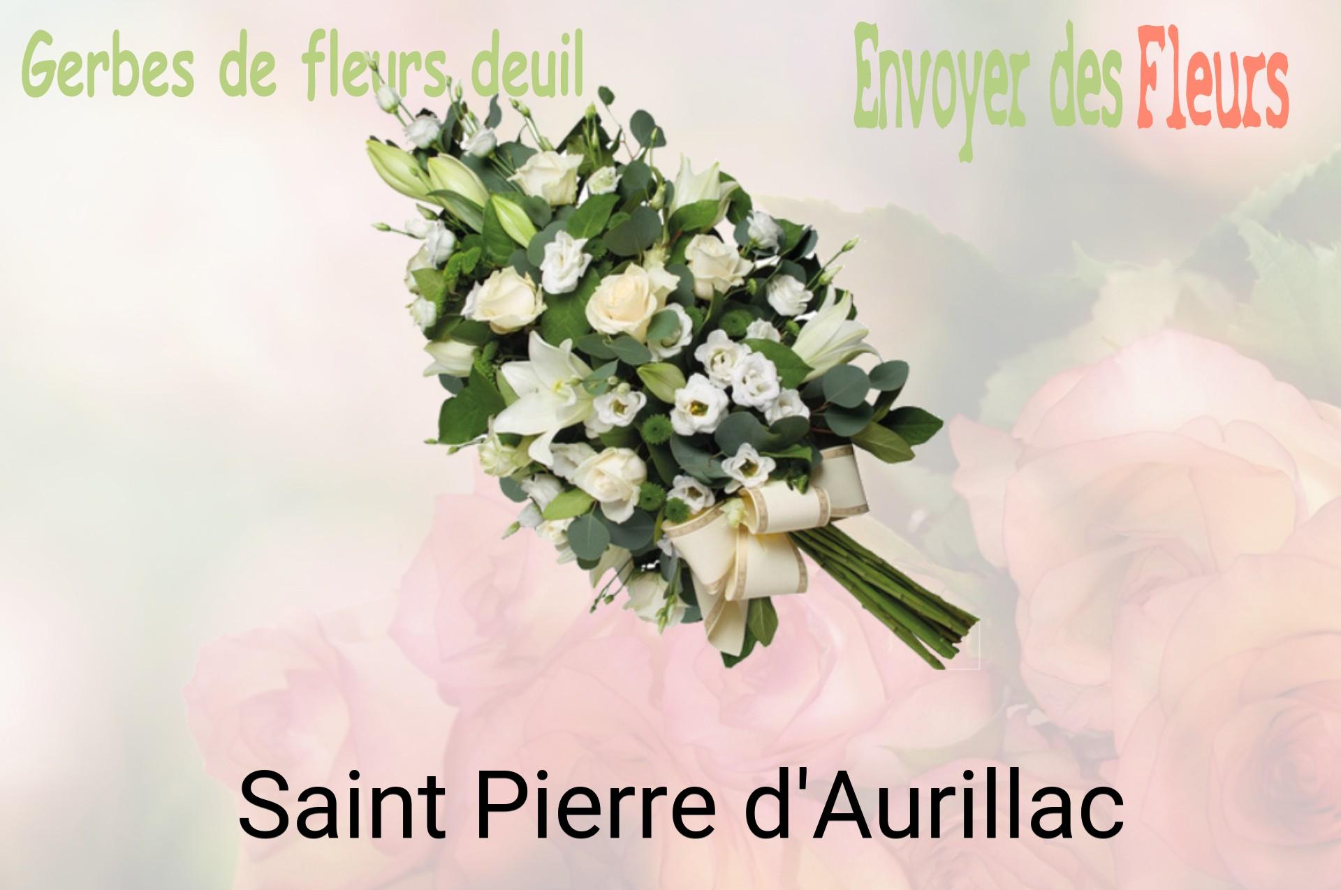 Gerbe de fleurs de deuil livrée à Saint-Pierre-d'Aurillac